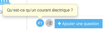bulles d'intitulé des questions
